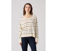 Levi's Petal Vneck Sweater Olympic Stripe White Taglia: XS | Maglioni a maglia Outlet | Donna | Bianco