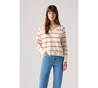 Levi's Petal Vneck Sweater Stephanie Stripe Buttercream Taglia: L | Maglioni a maglia Outlet | Donna |