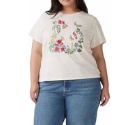 Levi's PL Perfect Tee Rose Garden Plus Egret Gr, Rose Garden Plus Egr, 3XL Plus