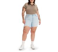 Levi's Plus 501 90s Short Z5407 Light Indigo, Jeans Donna, Plus 90s 501 Z5407 - Pantaloncini Leggeri Indaco, 24