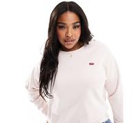 Levi's Plus - Felpa rosa con logo batwing piccolo 1X