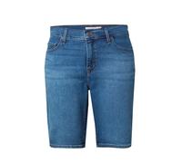 Levi's Plus - Pantaloncini di jeans ribcage a vita alta stile bermuda blu medio 50