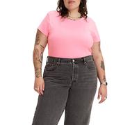Levi's Plus Size SS Baby Tee T-Shirt Femme Prism Pink (Rose) L