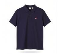 LEVI'S Polo Da Uomo Standard Fit M Viola Cotone Con Patch Logo Maniche Corte
