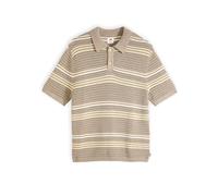 Levi's - Polo a maniche corte in maglia a righe color marrone chiaro L