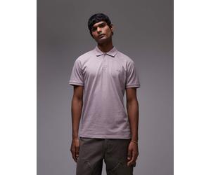 Levi's - Polo lilla slim fit in jersey fiammato con logo batwing-Viola S