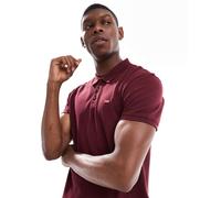Levi's - Polo piqué bordeaux con logo batwing-Rosso M