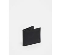 Levi's - Portafoglio a libro in pelle nera con logo batwing-Nero One Size