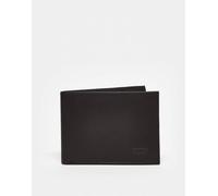 Levi's - Portafoglio a libro marrone in pelle con logo batwing One Size