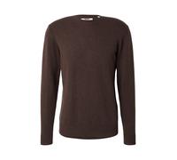 Pull girocollo in lana A4320 Marrone M Tinta unita