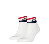 Levi's Quarter, Calzini Unisex - Adulto, Blu/Bianco/Rosso, 43-46