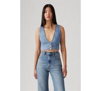 Levi's Raine Denim Crop Top Check Yourself 2 Taglia: M | Canottiere Outlet | Donna | Blu