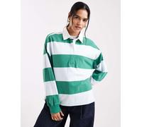 Levi's - Reenie - Polo a maniche lunghe verde a righe L