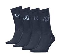 Levi's Regular Cut Logo Giftbox Classic Sock, Navy Combo, 35-38 (Pacco da 4) Unisex-Adulto