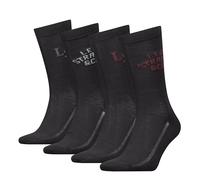 Levi's Regular Cut Logo Giftbox Classic Sock, Nero (Black Combo), 35-38 (Pacco da 4) Unisex-Adulto