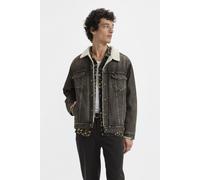 Levi's Relaxed Fit Sherpa Trucker Jacket Black Taglia: L | Giacche di jeans Outlet | Uomo | Nero