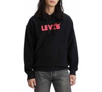 Levi's Relaxed Graphic Sweatshirt, Felpa con cappuccio Uomo, Headline Logo Po Caviar, M