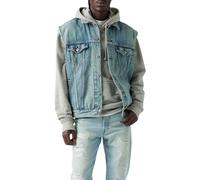 Levi's Relaxed Trucker Gilet in Denim, Kentucky Blue Vest, XL Uomo
