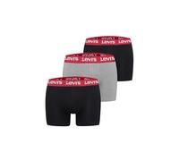 Levi's Repeat Logo Boxer Briefs, Black/Grey Combo, XL (Pacco da 3) Uomo