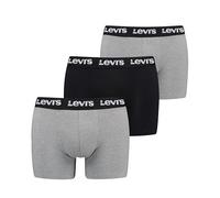 Levi's Repeat Logo Boxer Briefs, Grey Combo, L (Pacco da 3) Uomo