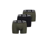 Levi's Repeat Logo Boxer Briefs, Kaki Combo, XL (Pacco da 3) Uomo