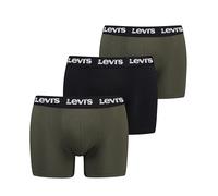 Levi's Repeat Logo Boxer Briefs, Kaki Combo, XL (Pacco da 3) Uomo
