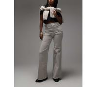 Levi's - Ribcage Bell - Jeans a zampa grigio chiaro a vita alta W29 L30