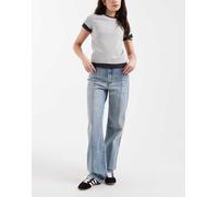 Levi's - Ribcage Bells - Jeans a zampa blu chiaro a vita alta con cuciture sul davanti W24 L32