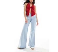 Levi's - Ribcage Bells - Jeans a zampa blu chiaro vintage a vita alta W26 L30
