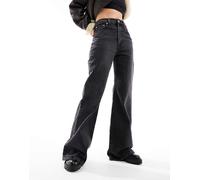 Levi's - Ribcage Bells - Jeans a zampa neri a vita alta-Nero W29 L30