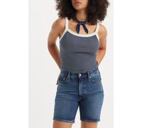 Levi's Ribcage Bermuda Shorts Blue Taglia: W26 | Pantaloncini Outlet | Donna | Blu
