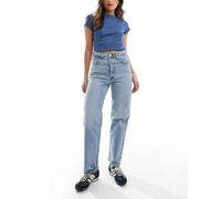 Levi's - Ribcage - Jeans dritti alla caviglia lavaggio candeggiato-Blu W30 L29