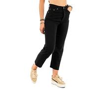 Levi's Ribcage Straight Ankle Jeans, Black Heart, 28W / 29L Donna