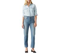 Levi's Ribcage Straight Ankle Jeans, Cool Invite, 32W / 29L Donna