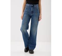Levi's - RIBCAGE WIDE LEG H223 DARK INDIGO - WORN Blu - Abbigliamento 27 X 30 Blu