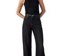 Levi's Jeans Ribcage Wide Leg H223 None Your Business Donna Nero W27 L30