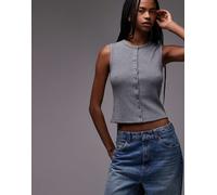 Levi's - Rory - Top senza maniche grigio con bottoni L