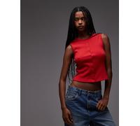 Levi's - Rory - Top senza maniche rosso con bottoni M
