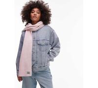 Levi's - Sciarpa rosa in maglia a coste con etichetta del logo One Size