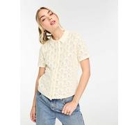 Levi's - Seaside - Top lavorato con colletto-Bianco XS