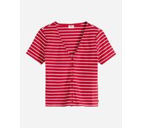 Levi's Serafino Stripe W - T-shirt - Donna - Rosso L