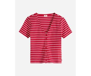 Levi's Serafino Stripe W - T-shirt - Donna - Rosso M
