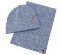 Levi's Set - Scarf & Beanie, Headgear Uomo, Blu (Navy Blue), Taglia Unica
