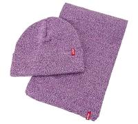 Levi's Set - Scarf & Beanie, Headgear Uomo, Viola (Dark Purple), Taglia Unica