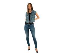 Levi's - Gilet corto e stretto in denim anni '90 lavaggio medio-Blu S