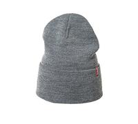 Levi's Slouchy Red Tab Beanie, Berretto Unisex - Adulto, Grigio (Regular Grey), Taglia unica