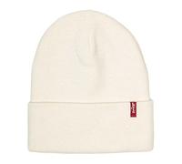 Levi's Slouchy Red Tab Beanie Misto, Bianco Regolare, Taglia Unica