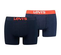 Levi's Solid Basic Men's Boxers 2 Pack Slip Boxer, Tangerine Tango, XL Uomini