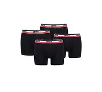 Levi's Sportswear - Boxer da uomo con logo, in cotone biologico, confezione da 4, Nero , XL