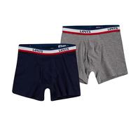Levi's Kids Sportswear Logo Boxer Brief 2Pk Pantaloncini boxer Bambini e Ragazzi, Grey Heather, S